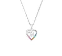 Prinzessin Lillifee Collana con Ciondolo Collana per bambine in Argento 925, con zirconi sintetici, 35+3 cm, Argento, M, fornita in confezione regalo, 2027886