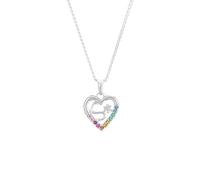Prinzessin Lillifee Collana con Ciondolo in Argento 925 Collana per bambine in Argento 925, con zirconi sintetici, 35+3 cm, Argento, S, fornita in confezione regalo, 2027892