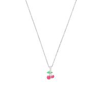 Prinzessin Lillifee Collana con ciondolo in argento Sterling 925 per bambine, 35 + 3 cm, rosa, ciliegia, in confezione regalo, 2039767, Argento sterling, Senza gemme