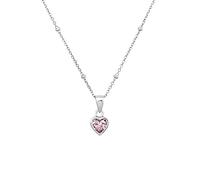 Prinzessin Lillifee Collana da bambina in argento con pendente a cuore rosa, fornita in confezione regalo di gioielli, 2033373