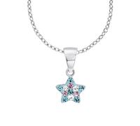Prinzessin Lillifee Collana con Ciondolo in Argento 925 per bambine, con Preciosa, 35+3 cm, Argento, stella, fornita in confezione regalo, 2013183