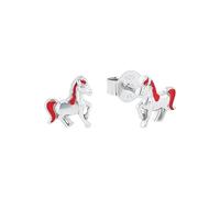 Prinzessin Lillifee Orecchini a perno in Argento Sterling 925 per bambine, 0,8 cm, rosa, cavallo, in confezione regalo, 9048519