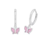 Prinzessin Lillifee Orecchini a cerchio in Argento 925 Gioielli da orecchio per bambine, 1,8 cm, Argento, farfalla, in confezione regalo, 2037941