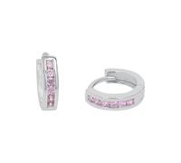 Prinzessin Lillifee Orecchini a cerchio in Argento Sterling 925 per bambine, con zirconi sintetici, 1,2 cm, Argento, in confezione regalo, 2016524