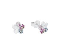 Prinzessin Lillifee Orecchini a bottone Orecchini per ragazze in argento sterling 925, con sintetizzatore di zirconi cubici, 0,8 cm, argento, fiore, fornito in confezione regalo per gioielli, 2027898