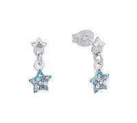 Prinzessin Lillifee Orecchini in Argento 925 per bambine, con Preciosa, 1,4 cm, Argento, stella, in confezione regalo, 2013176