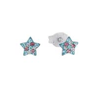 Prinzessin Lillifee Orecchini in argento sterling 925 per bambine, orecchini per bambini, con Preciosa, multicolore, a forma di stella, forniti in confezione regalo per gioielli