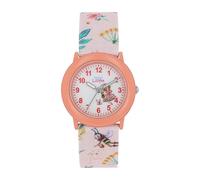 Prinzessin Lillifee Orologio da polso per ragazze, orologio al quarzo, analogico, con cinturino in tessuto, impermeabile, regalo per figlia e nipote, Colore: rosso, onesize, Senza motivo