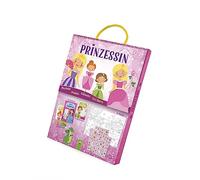 Prinzessin Spaß-Set: Set mit Malbuch, Bastelbuch, Rätselbuch und Stickern