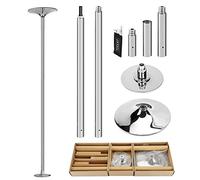 Prior Fitness Set di Bastoncini da Ballo Professionali, 45 mm, Regolabili, Resistenti, Rimovibili, Portatili, statici, per casa, Appartamento, Club, Feste, Palestra