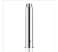 PRIORMAN Prolunga per pole dance da 45 mm, qualità professionale, 250 mm, estensione per asta da danza, regolabile in altezza con accessorio di collegamento facile da installare e liscio (argento)
