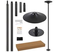 PRIORMAN Set di bastoncini da ballo, altezza regolabile 2,2-2,7 m, portatile, diametro 45 mm, asta rotante a 360° per casa, capacità 200 kg, installazione senza trapano con stabilità dal pavimento al