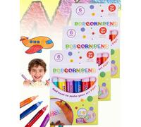 Priormer Magic Puffy Pens, Priormer Puffy Pens, Marcadores Puffys, DIY Bubble Popcorn Drawing Pen, DIY Arts Crafts Supplies for Card Making, Scrapbooking, Posters, School Projects (3pcs)