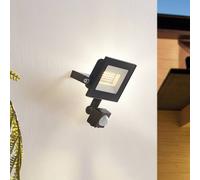 Prios Faretto da esterno a LED Maikel, sensore, 20 W, metallo, set da 2 PRIOS