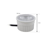 Prios Faretto da incasso a soffitto Fibur con modulo LED, beige, set da 10 pezzi PRIOS