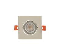 PRIOS Faretto da incasso Fibur (moderno), in metallo color crema (1 luce, GU10) - Faretto da incasso HV, lampada da soggiorno