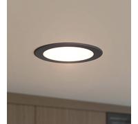 Prios Faretto da incasso LED Rida, nero, 14,5 cm, 12 W, CCT PRIOS