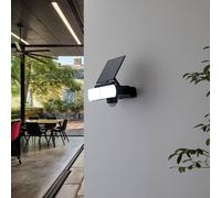 Prios Faretto LED da parete, Wrenley, nero, sensore PRIOS