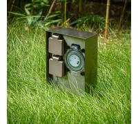 Prios Foranda Colonnina per elettrodomestici con timer a 2 funzioni in acciaio PRIOS