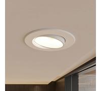 Prios Lampada a incasso a LED Shima, bianca, 9W, 3000K, 2 unità, PRIOS