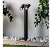 Prios lampione Tulimar, a 2 luci, 60 cm, metallo, IP65 PRIOS