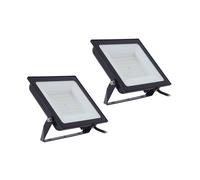 Prios LED faretto da esterno Maikel, 100 W, metallo, set da 2 PRIOS