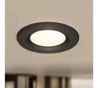 Prios Luce da incasso a LED Shima, nera, 7 W, 3000K, dimmerabile PRIOS