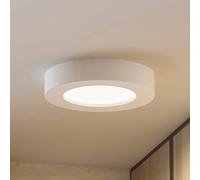 PRIOS Plafoniera LED Edwina, bianca, 18 cm, CCT, IP44 PRIOS