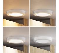 Plafoniera LED 'Edwina' dimmerabile (Moderno) colore Bianco, in Alluminio ad es. Bagno (1 luce, lampadina inclusa) di PRIOS | lampada LED, plafoniera LED, plafoniera