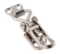 PRIOstahl Chiusura a leva, chiusura a leva, 1 chiusura regolabile da 65 a 75 mm con gancio di chiusura, chiusura di sicurezza da 20 mm, richiudibile, in acciaio inox V2A