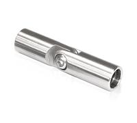 PRIOstahl Connettore a barra flessibile con giunto di riempimento, supporto per traverse, 1 connettore regolabile da 12 mm, in acciaio inox V2A, per asta rotonda, ringhiera per scale
