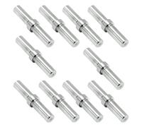 PRIOstahl Connettore dritto per tubi - 10 pezzi per diametro tubo: 12 x 1,5 mm per ringhiere per scale, corrimano per balcone, barre rotonde in acciaio inox V2A