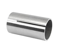 PRIOstahl Connettore per tubi, 1 pezzo per tubi rotondi Ø 42,4 mm, manicotto di collegamento per ringhiere, corrimano, scale, tubi in acciaio inox V2A