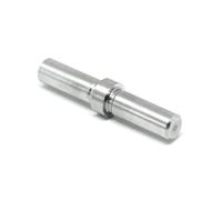 PRIOstahl Connettore per tubo dritto, 1 pezzo per diametro tubo: 12 x 1,5 mm per ringhiere per scale, corrimano, balcone, barre rotonde, acciaio inox V2A