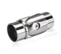 PRIOstahl Connettore snodato regolabile con guarnizione a 90°, 1 pezzo, diametro 42,4 mm, per tubo rotondo, corrimano, corrimano, tubo inox V2A