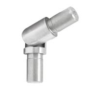 PRIOstahl Connettore snodato regolabile per tubi, 1 pezzo per diametro tubo: 12 x 1,5 mm, per ringhiere, scale, corrimano, balcone, tubi tondi, in acciaio inox V2A