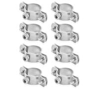 PRIOstahl® Fascette stringitubo in acciaio inox V2A per viti prigioniere - Supporto tubo di fissaggio (1 pollice, 30 - 37 mm, 8 pezzi)