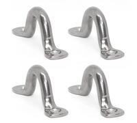 PRIOstahl Fenderoese, cinghia per gli occhi, occhiello di fissaggio, piastra per gli occhi, 4 ganci Fenderoese, 6 x 60 mm, ganci da soffitto Fender Oese per il fissaggio di barca, antiruggine, in
