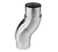 PRIOstahl Raccordo flessibile per tubi, ad arco regolabile, 1 pezzo, Ø 42,4 mm, per tubi tondi, ringhiere, corrimano, collegamento per il fissaggio di ringhiere, in acciaio inox V2A