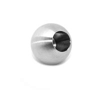 PRIOstahl Sfera decorativa a sfera in acciaio inox - 1 sfera Ø 20 mm con foro cieco 12 mm per ringhiera asta rotonda asta di riempimento balcone scale pali in acciaio inox V2A