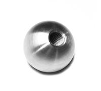 PRIOstahl Sfera decorativa piena con filettatura in acciaio inox, 1 sfera per asta M6 come elementi decorativi per ringhiere, recinzioni, ringhiere per scale, corrimano in acciaio inox V2A