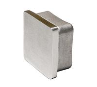 PRIOstahl Tappo quadrato per tubo - 40 x 40 x 2 mm x 1 pezzo piatto per tubo quadrato come tappo terminale, copertura ringhiera tubo in acciaio inox V2A