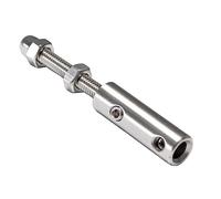 PRIOstahl Terminale per fune metallica a vite, terminale di tensione con perno filettato, 1 pezzo per fune metallica da 4 mm fino a 6 mm, per il fissaggio di funi metalliche, antiruggine in acciaio