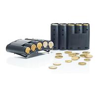 Priot Eurenki Portamonete | Organizzatore di qualità superiore per monete | Ordinatore e distributore di monete, scatola di monete 133 x 8 x 39 mm