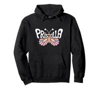 Priscilla Butterfly - Personalizzato Carino Nome Word Art Felpa con Cappuccio