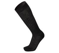 Prisco Calze Uomo Filo di Scozia Lunghe a Coste, Calzini Lunghi Cotone 100%, Tinta Unita, 6 Paia (42-43, Blu)