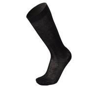 Prisco Calze Uomo Filo di Scozia Lunghe, Calzini Lunghi Cotone 100%, Maglia rasata, Tinta Unita, 6 Paia, (Nero 42-43)