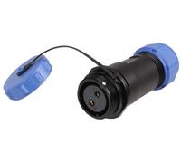 Prise Circolare In Linea, 2 Poli, 7-12 Mm, IP68, Pacchetto Di 1