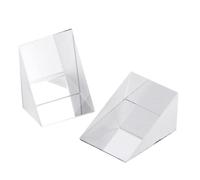 Prism ottico in vetro - Triangolo Right Angle , Componente di scienze educative | Strumento di rifrazione della dispersione della luce per l'apprendimento in classe, splitter per demo