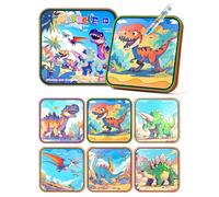 Prism Petal Dinosauro Riutilizzabile Libro di Pittura d'Acqua Giocattoli per Bambini, Libro di Acquerello Magico Giocattolo con Penna d'Acqua Favola per 3 + età Ragazzi e Ragazze (Dinosauro)